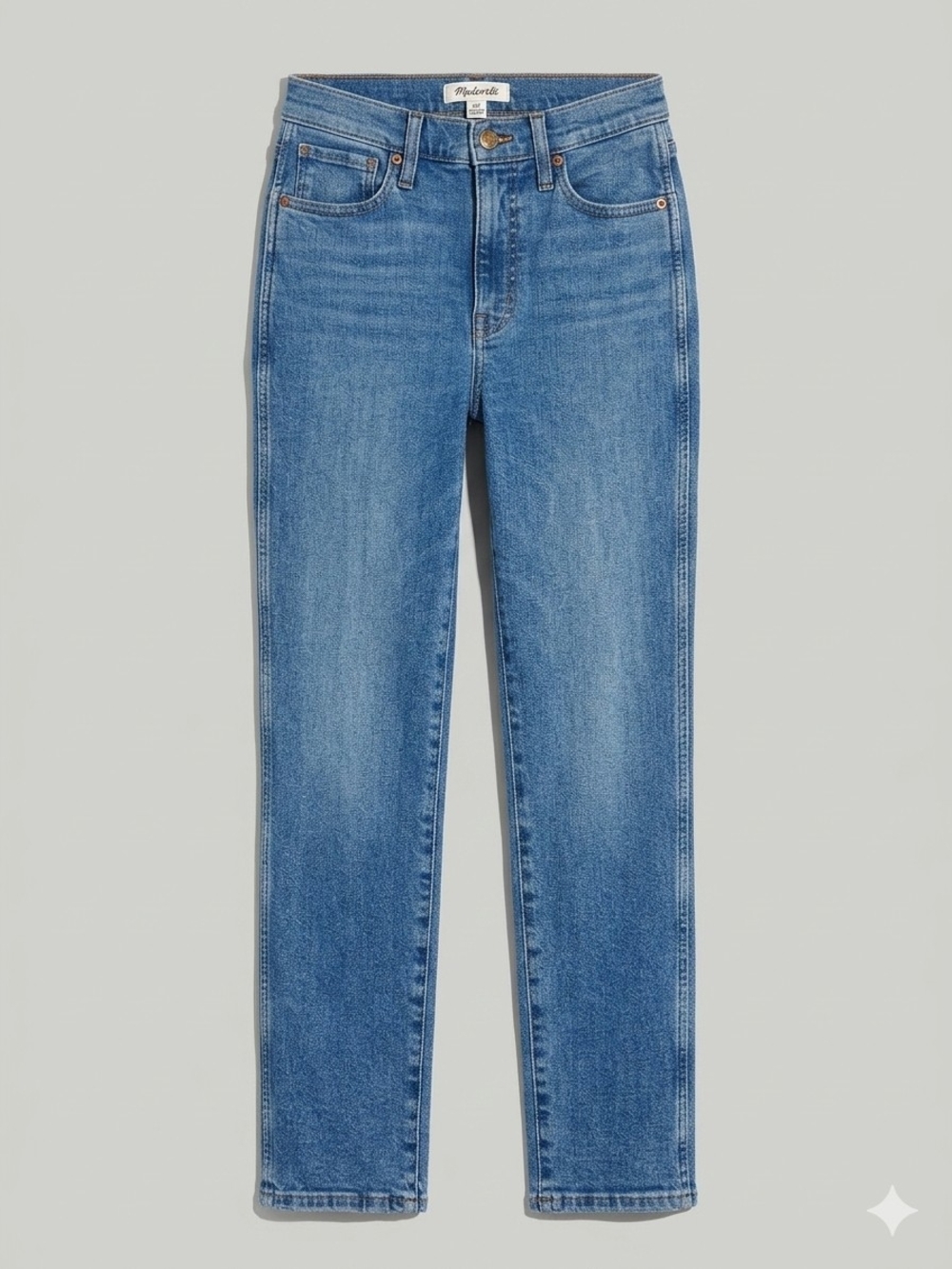 Madewell Stovepipe Jeans in Medium Blue Wash
